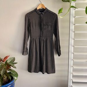 Madewell Houndstooth Shirtdress